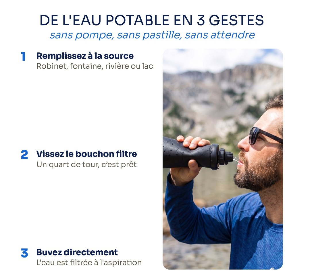 De l'eau potable en 3 gestes