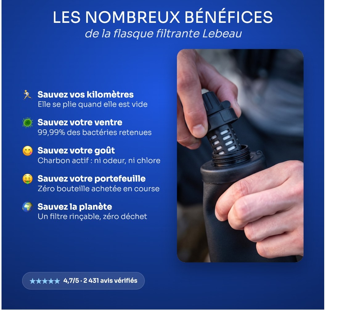 Les nombreux bénéfices de la flasque filtrante