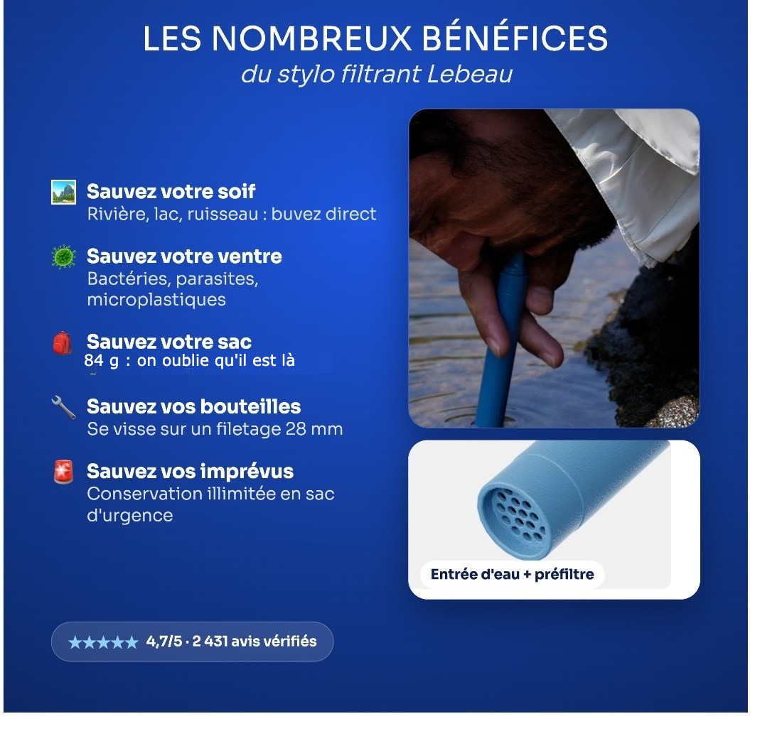 Les nombreux bénéfices du stylo filtrant